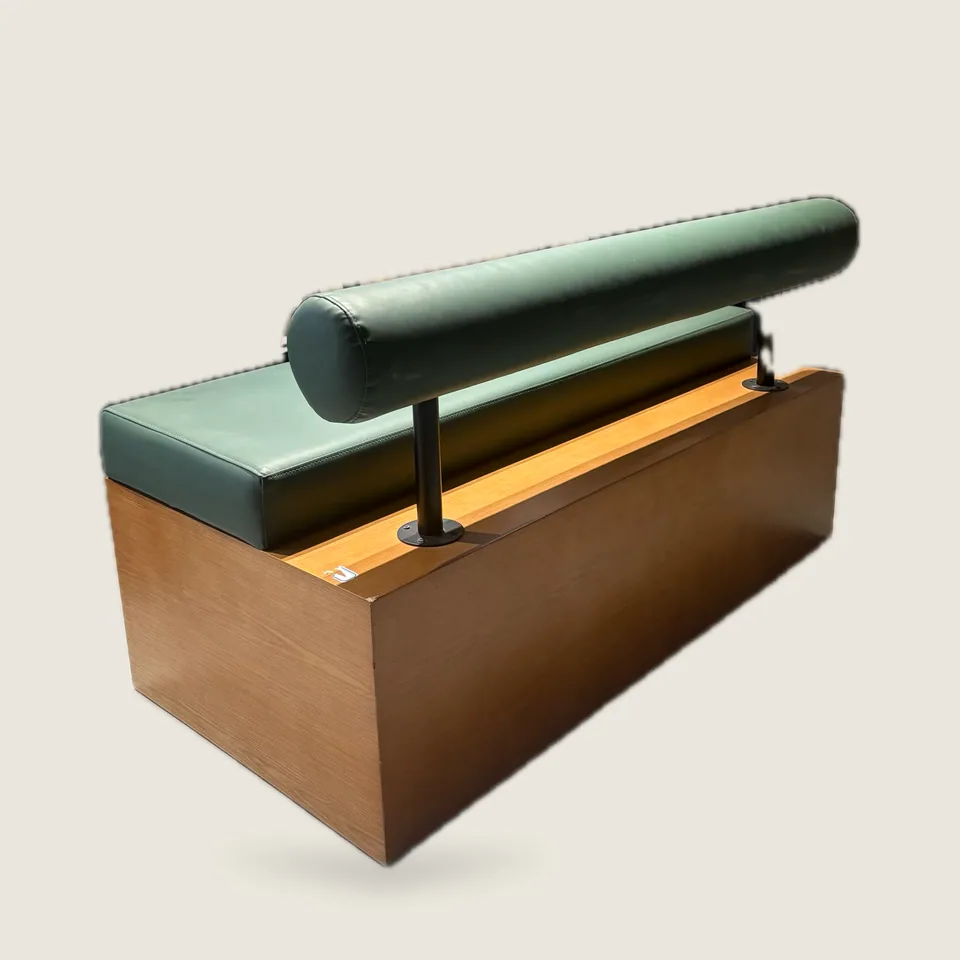 Bolster-Rail Bench view 2