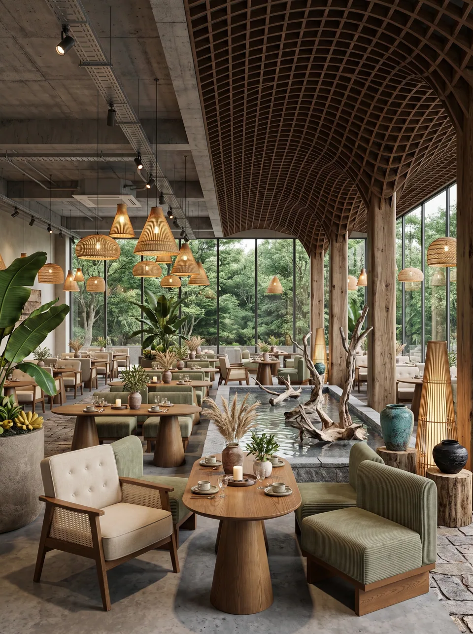 Canopy Cane Lounge Set