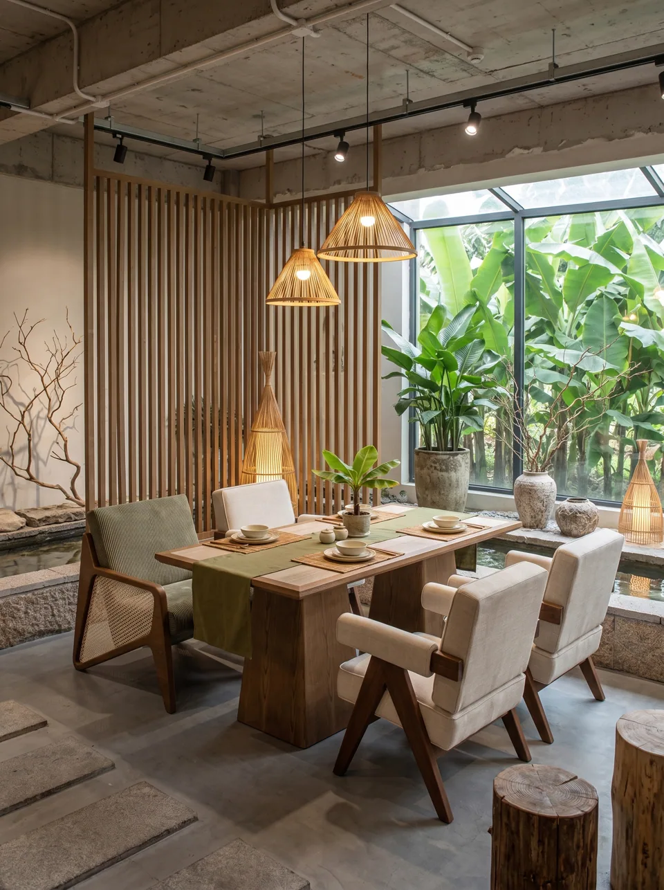 Canopy Cane Lounge Set view 3