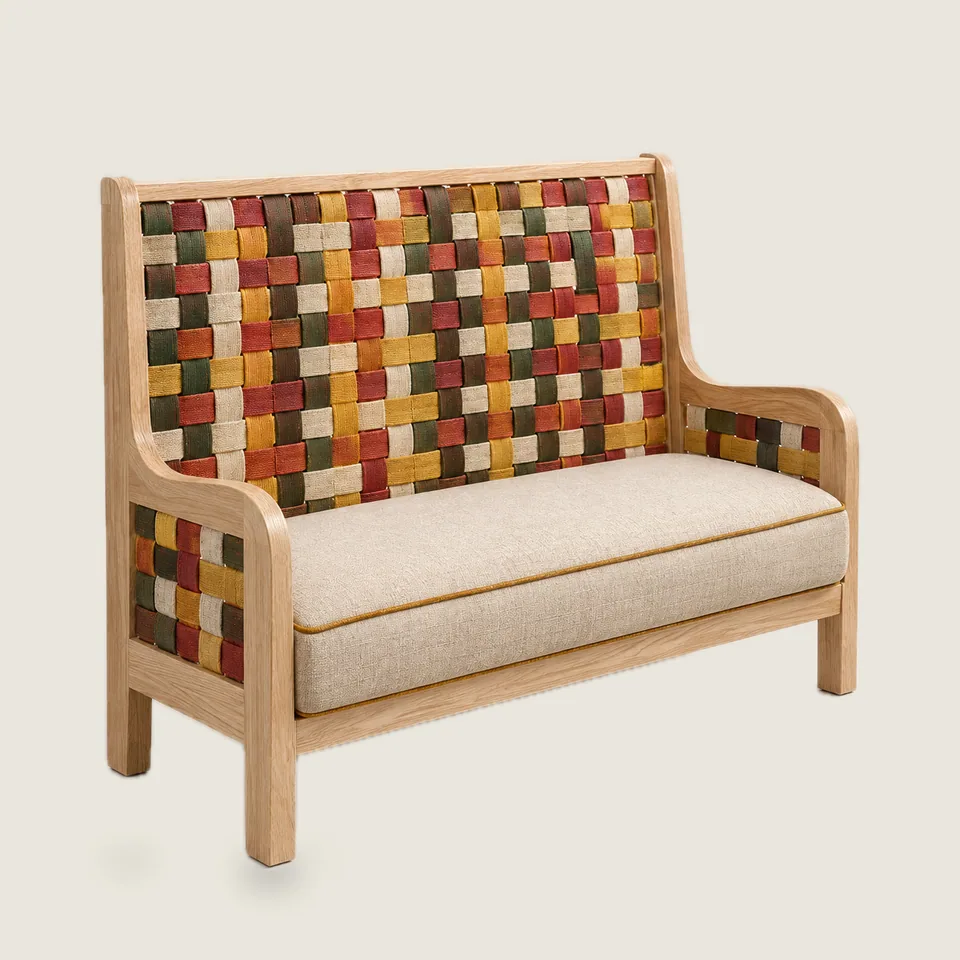 Checkerboard Strap Booth