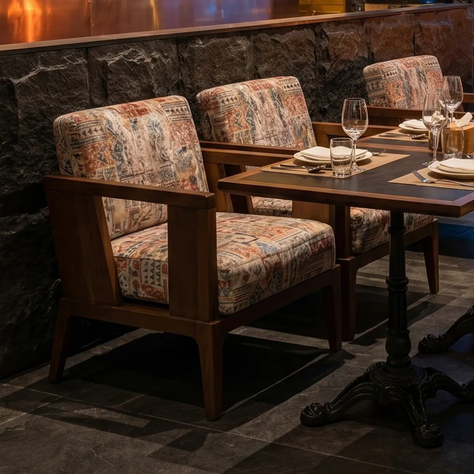 Kilim and Velvet Fireside Set view 2