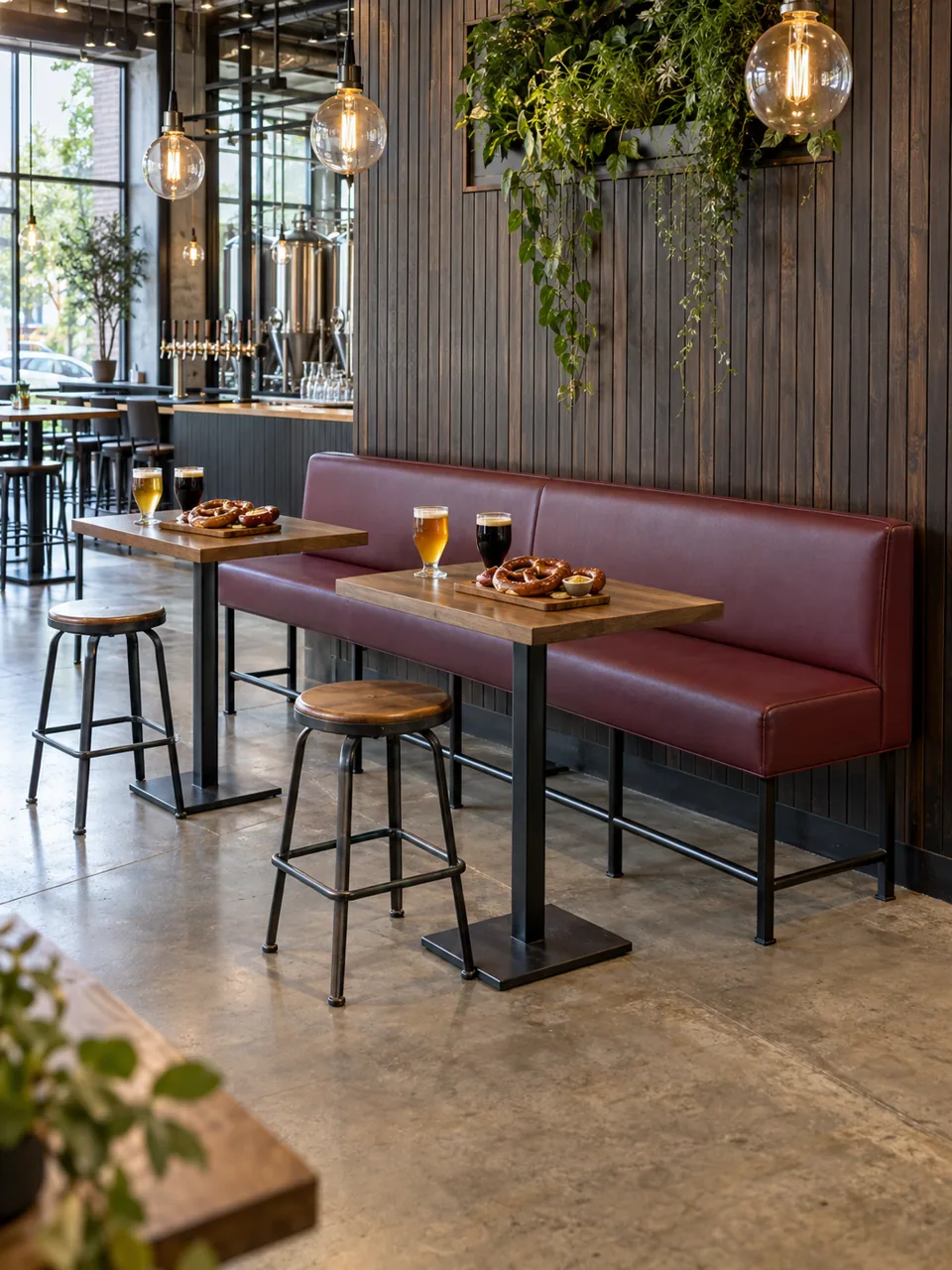 Maltster Burgundy Bench